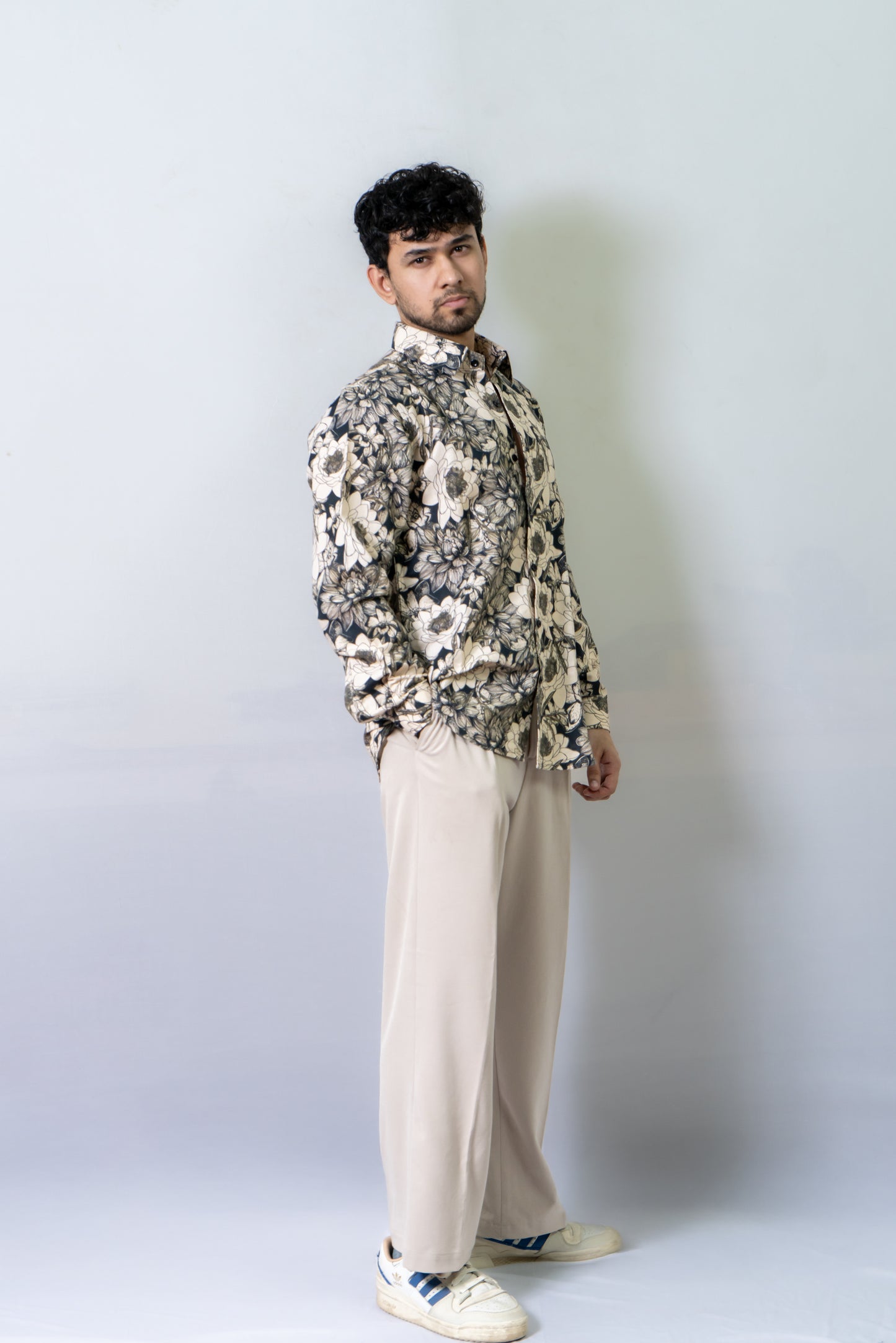 Linen Floral Printed Shirt Earthology-