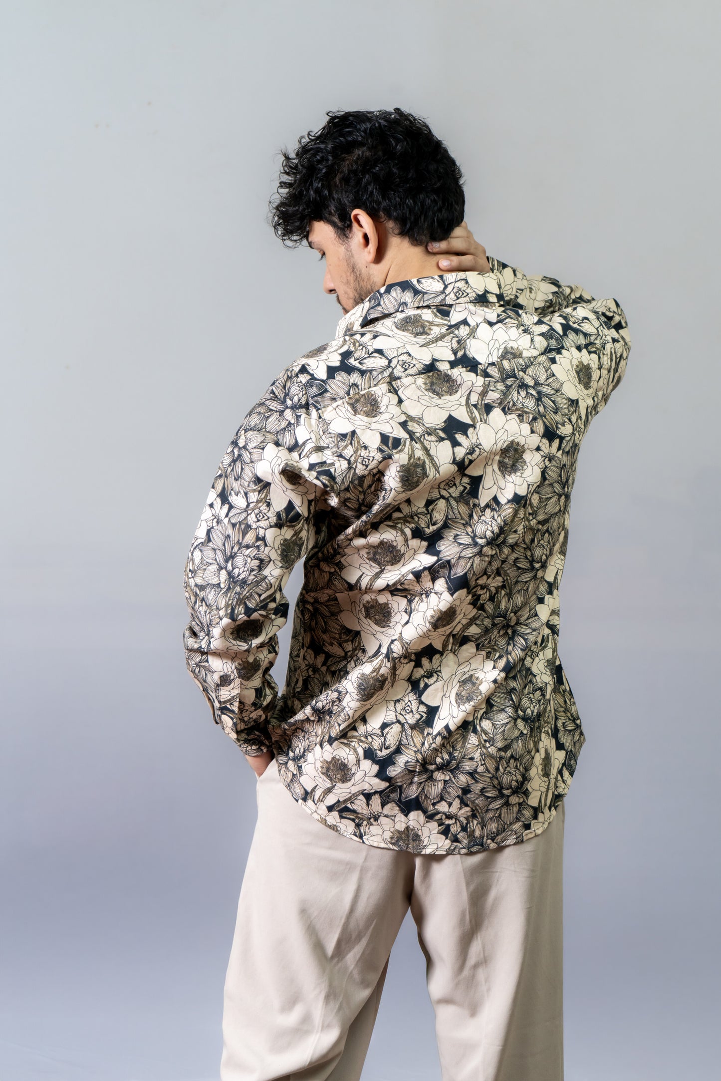 Linen Floral Printed Shirt Earthology-