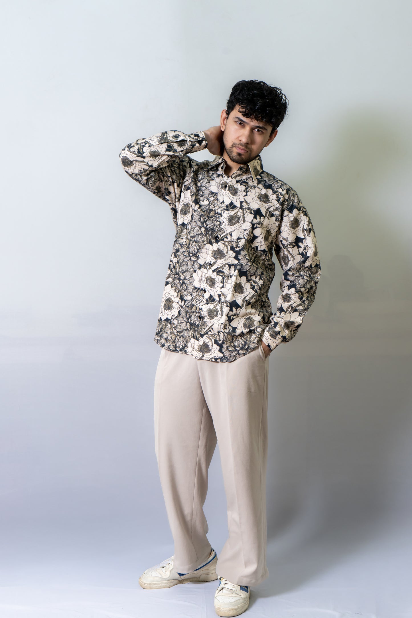 Linen Floral Printed Shirt Earthology-
